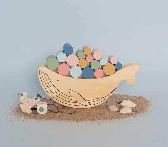 Jabadabado Holz Balancierspiel Wal