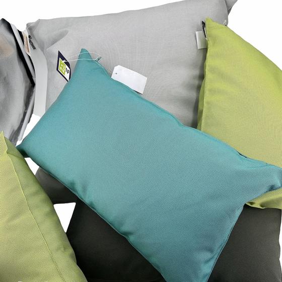Outdoorkissen Gartenkissen wetterfest 30 x 50 anthrazit grau