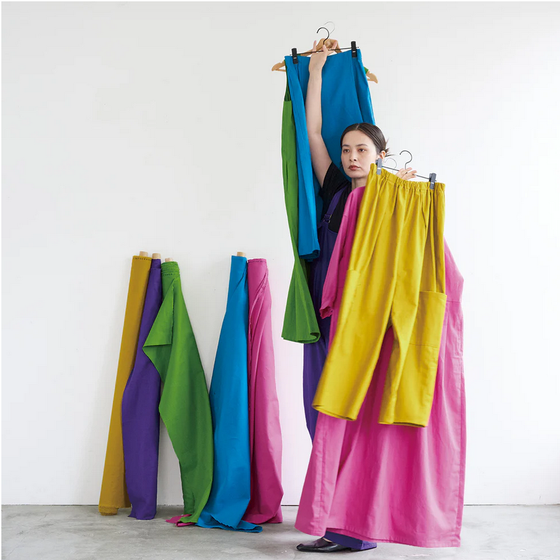 Echino Solid Colour Linen Cotton Canvas pink