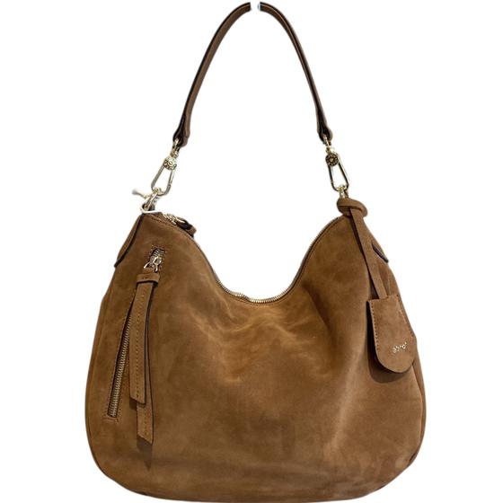 abro JUNA Hobo bag small cuoio, cognac