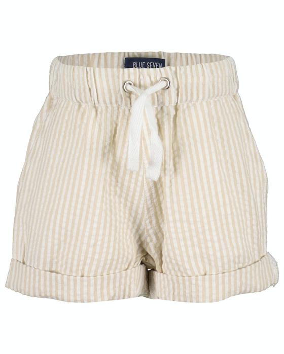 Schlupfshorts, luftige Seersucker-Baumwolle, beige-gestreift