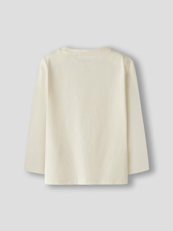 Name It Langarmshirt Heart  Antique White