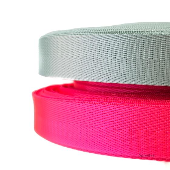 Gurtband Taschenband Shiny neon pink bei Spreefee shoppen