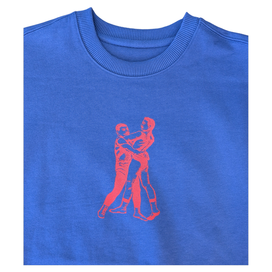 Sweatshirt "I played on a playground in Berlin" DUSK RED