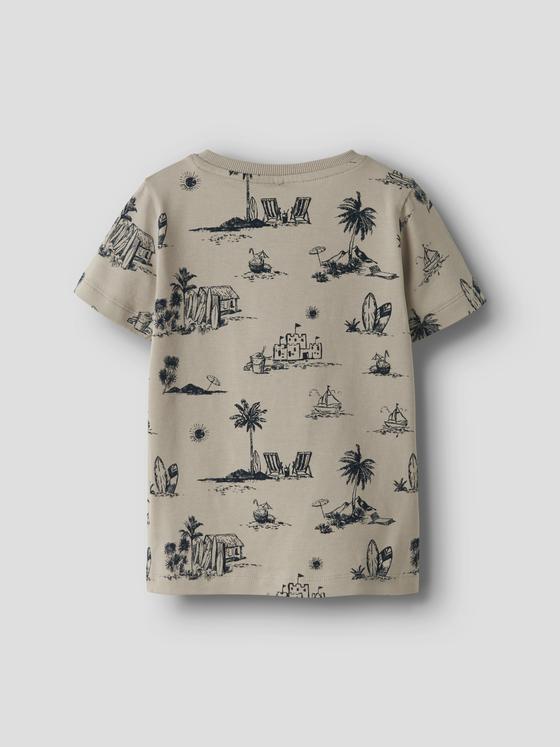 Name It T-Shirt Beach Chateau Gray