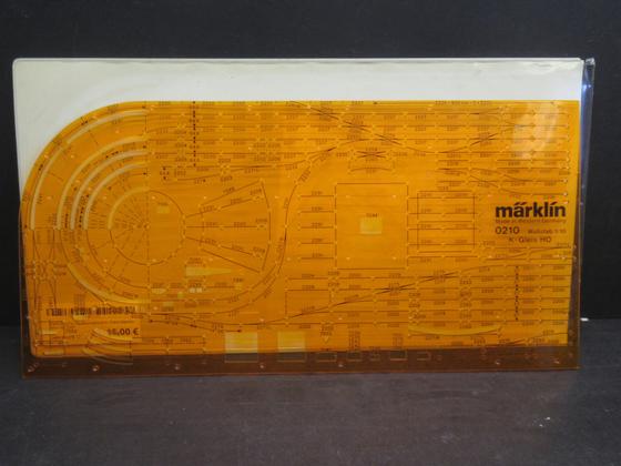 Märklin 0210 Gleisschablone K-Gleis Märklin Maßstab 1:10 Spur H0 OVP