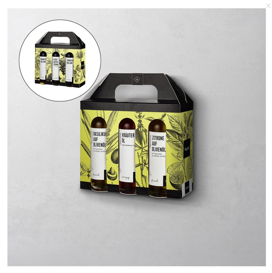 Genuss- und Geschenkset Essig/Öl - 6 x 40ml