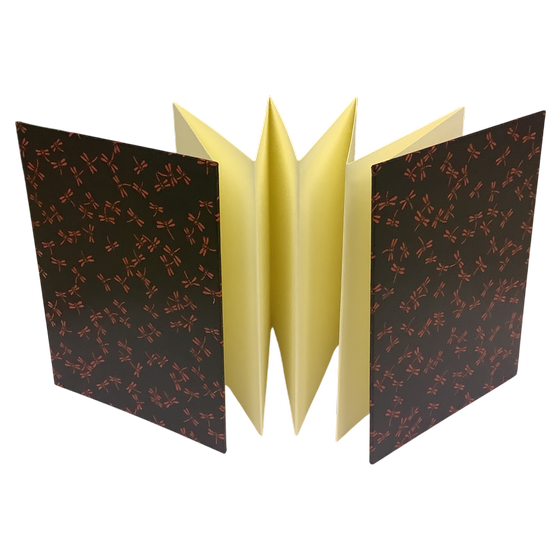 Leporello - Libellen, Lackpapier (Japan)