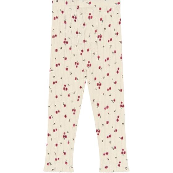 Petit Piao Leggings Gracie Pointelle Tee Eggnog Rosehip