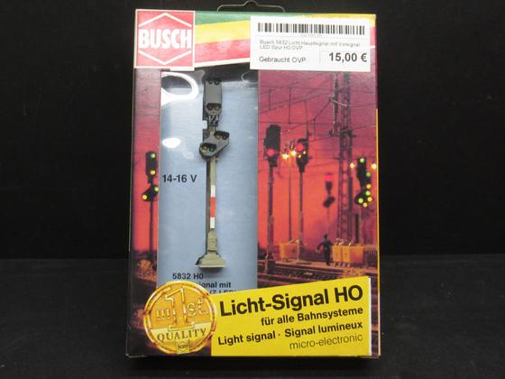 Busch 5832 Licht Hauptsignal mit Vorsignal LED Spur H0 OVP