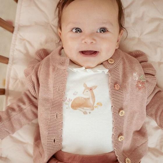 Little Dutch Strickjacke Fairy Garden Rosa