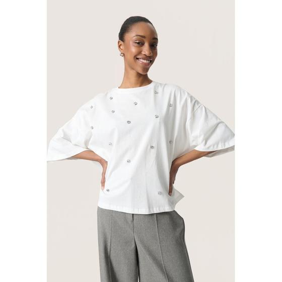 SOAKED Shirt SLAfshan mit Strasssteinen 30408582 - weiß