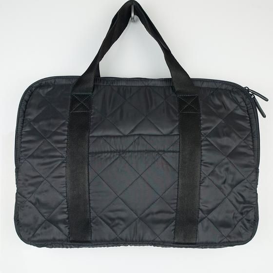 goldmarie Laptop Tasche LOVE IS MY SUPERPOWER Leo Label - schwarz - 28x38cm