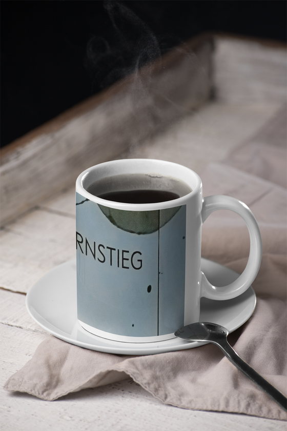 S-Bahn Kaffeebecher Kaffeetasse S-Bahnhof Jungfernstieg, Linie S3 S1 , tom bäcker, Geschenkidee Hamburg, Souvenir, Fischmarkt, Niederhafen, Elbtunnel, St Pauli, Millerntor, Elbe, Elbphilharmonie, Elbufer, Neustadt, Mitte, Landungsbrücken, Jungfernstieg