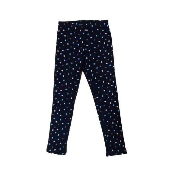  Gefütterte Leggings "Pünktchen", dunkelblau