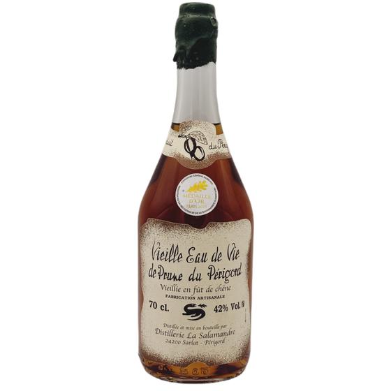 Distillerie La Salamandre, Vieille eau de vie de Prunes du Périgord 42%, Eau de Vie, 0,7 l