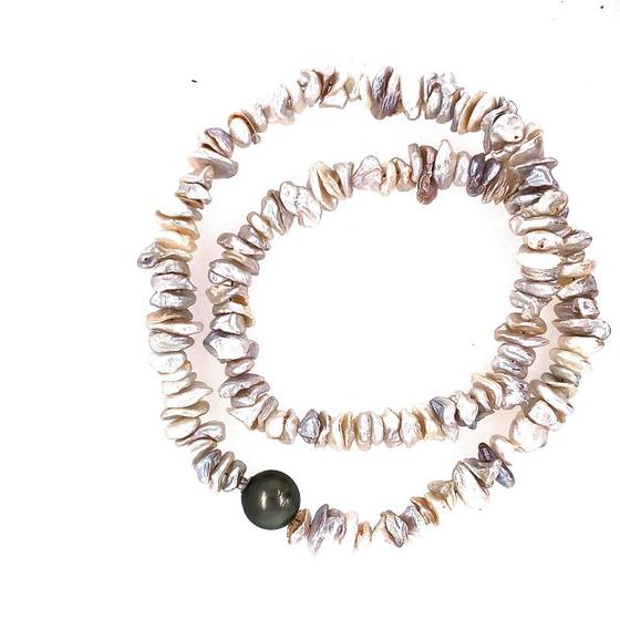 Suesswasserperlenkette-Tahitiperle