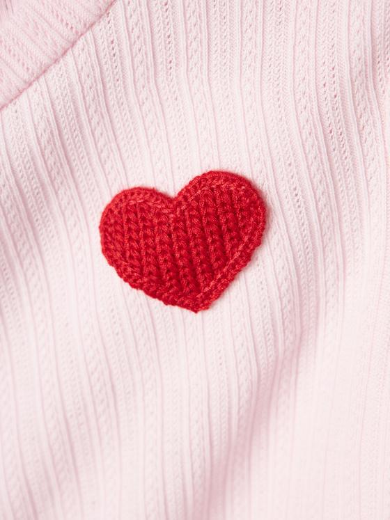 Name It Rippstrick Langarmshirt Heart Ballerina