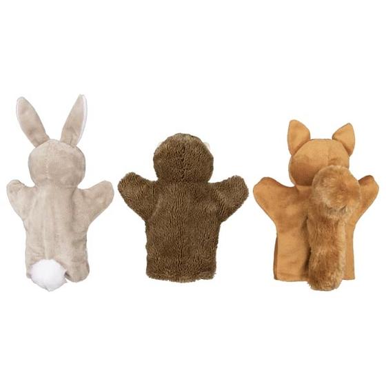 Goki Handpuppe Eichhörnchen Hase Igel