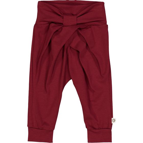 Müsli by Green Cotton Cozy Me Bow Pants Cabernet