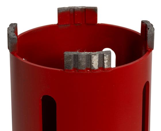 Diamant Trocken-Bohrkrone <br> Ø 32 - 162 mm <br> Nutzlänge 180 mm <br> wahlweise mit verschiedenen Aufnahmen