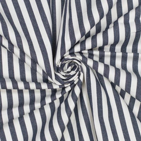Garngefärbte Denim Streifen Canvas dunkelgrau bei Spreefee kaufen