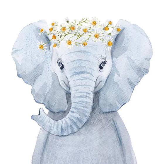 Serviette | Papier-/ Lunchserviette Ms Elephant