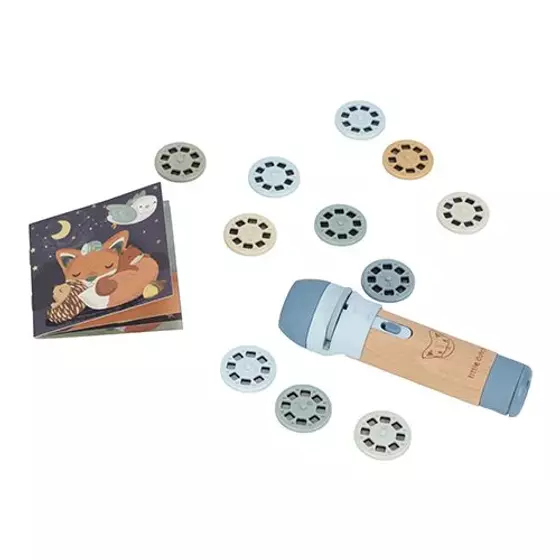 Little Dutch Geschichtenprojektor Taschenlampe Blau