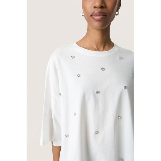 SOAKED Shirt SLAfshan mit Strasssteinen 30408582 - weiß