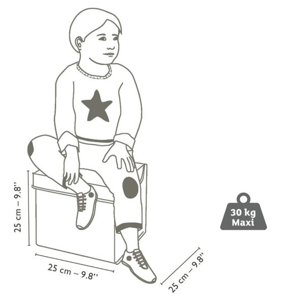 Djeco Spielzeugbox Sterne