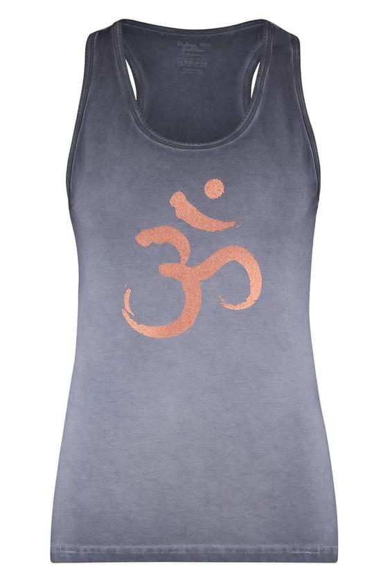 Urban Goddess OM Yoga Tank Top - Off Rock