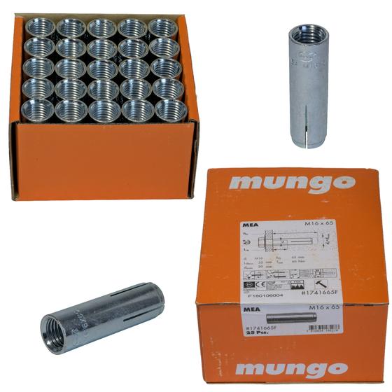 Beton M16-Befestigungsset für Kernbohrständer <br> wählbar 25 - 100 Dübel