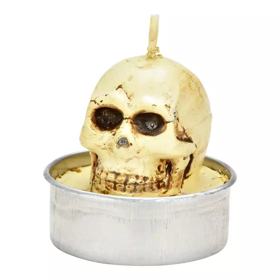 Halloween Kerze Totenkopf