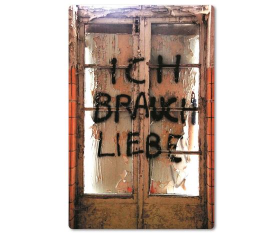 Magnet, Die schöne Sprache, tom bäcker, a-point-of-view, Streetart, Ich brauch Liebe, Bedarfskundgabe