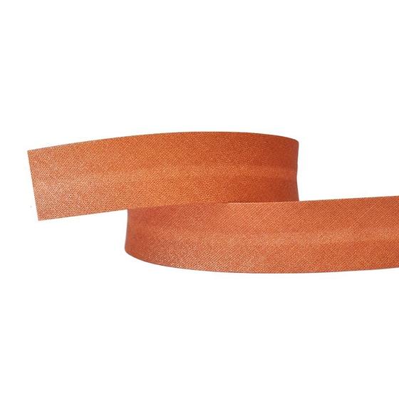 Schrägband Baumwolle 20mm uni - kupfer