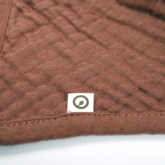 Müsli by Green Cotton Musselin Bib Brown Sugar