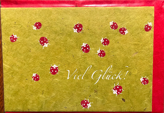 Daphne Karte "Viel Glück"