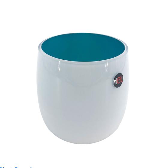Mel Vase "Happy Spring" klein petrol