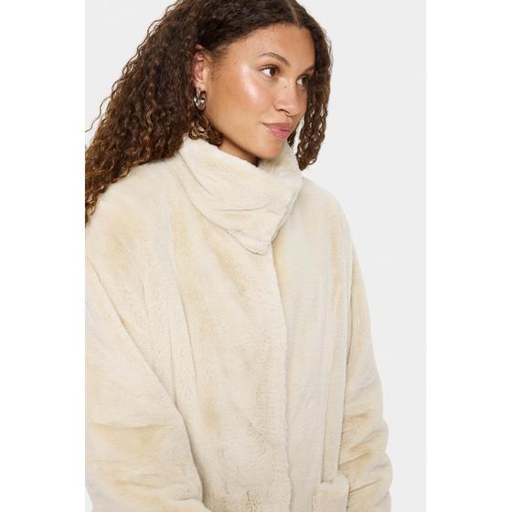 SAINT TROPEZ Mantel Kunstfell LoesSZ 30514123 - creme