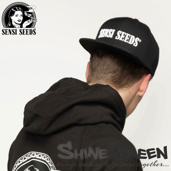 Basecap, Sensi Seeds®, Snapback, Weiß, Promo 1
