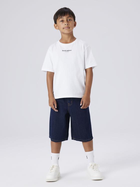 Name It Skater Denim Bermuda Dark Medium Blue 