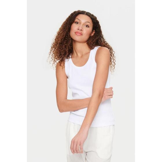 SAINT TROPEZ Tank Top AstaSZ 30512644 - weiß