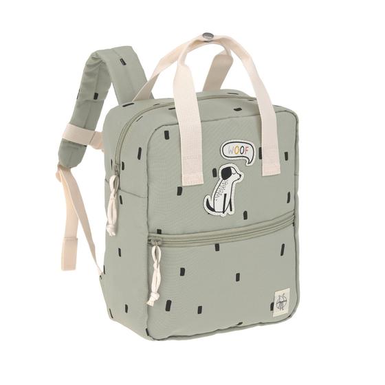 Lässig Kindergartenrucksack Square Happy Prints Oliv