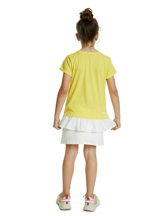 T-Shirt "Watford" mit Volant und aufgenähter Blumenbordüre