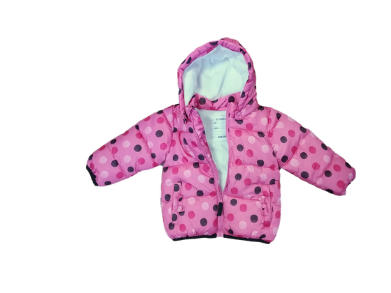 Winterjacke "Punkte" mit abnehmbarer Kapuze 