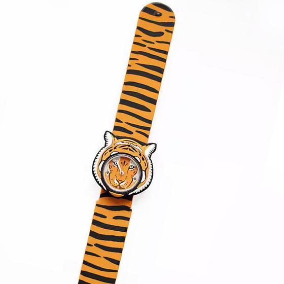 Times Pals by MAVA Kinder Armbanduhr Tiger - orange - schwarz