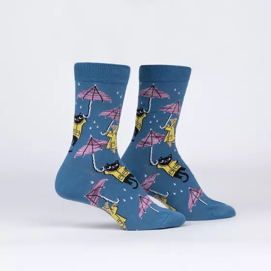 SOCK it to me Strümpfe PETTING IN THE RAIN W0349 taubenblau-bunt
