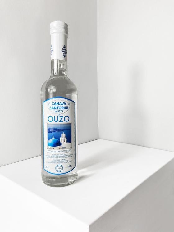Ouzo Canava Santorini 700ml Vorderseite