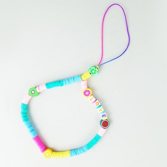 goldmarie Handykette kurz LOVE FRUIT FLOWER - bunt 