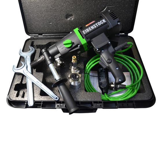 Eibenstock Kernbohreinheit <br> PLE 182 inklusive <br> 3x Diamant Bohrkronen, Wasserdruckbehälter aus Metall & Befestigungsset